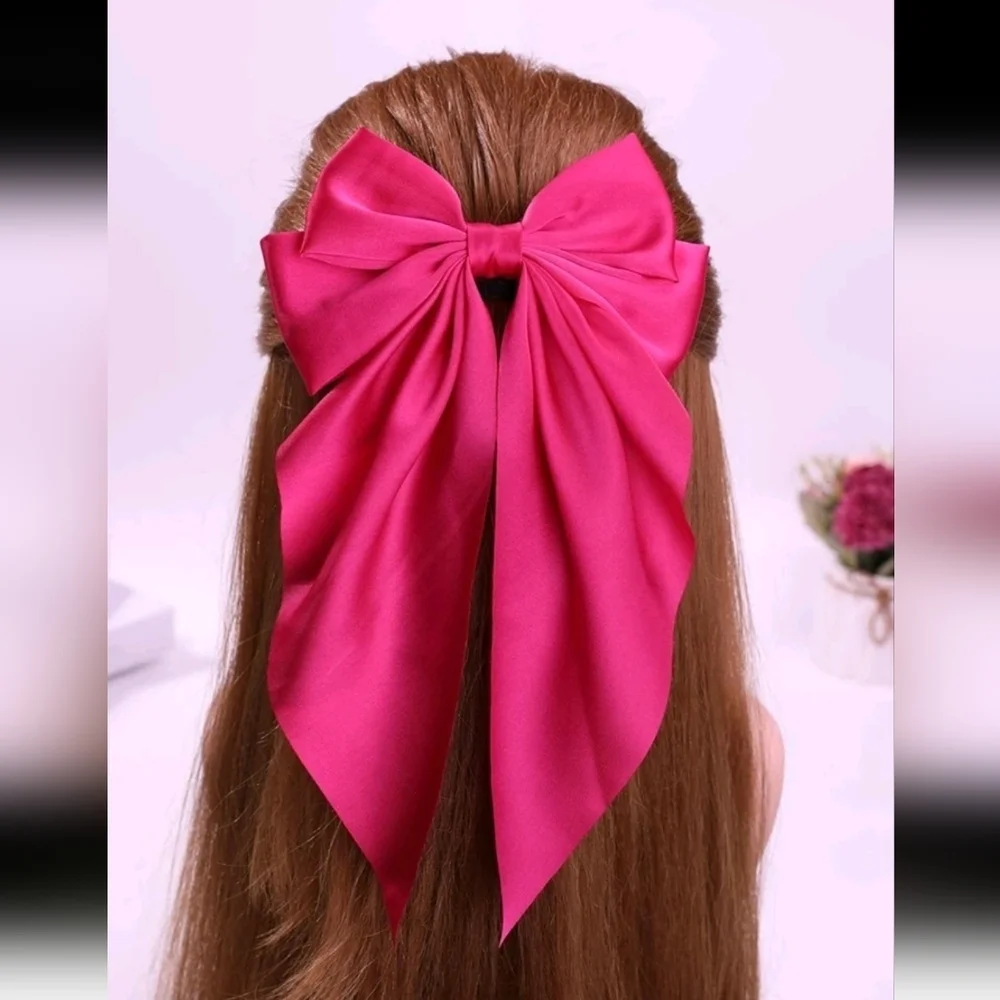 Women's Bowknot Hair Clip With Spring 7